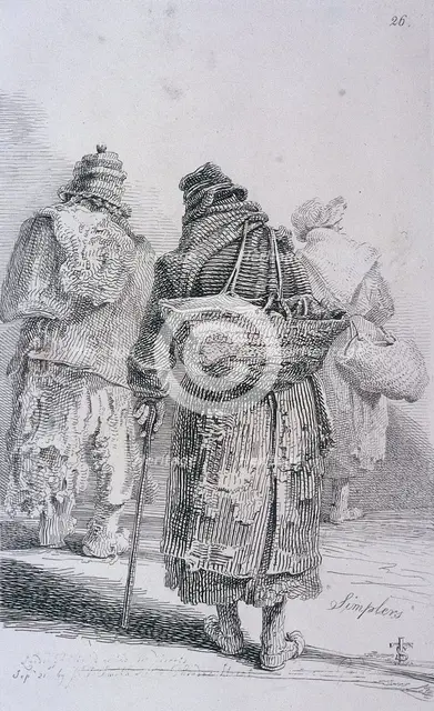 'Simplers', Cries of London, (c1819?). Artist: John Thomas Smith
