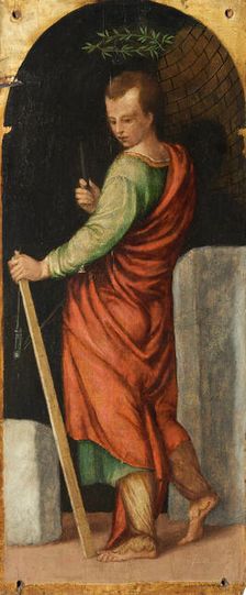Simplicius. From the Polyptych of the Four Crowned Martyrs, 1552. Creator: Badile, Antonio (1518-1560)