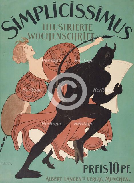 Simplicissimus, ca 1897. Creator: Heine, Thomas Theodor (1867-1948).