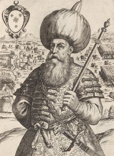 Sinan Bassa, Cap. Generale del'Essercito di Maumet Impe. de Turchi, 1596. Creator: Giacomo Franco