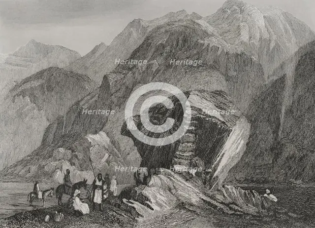 Sinai Desert, Egypt, 1840. Creator: Émile Rouargue.