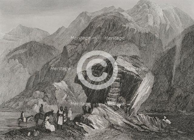 Sinai Desert, Egypt, 1840. Creator: Émile Rouargue.