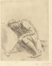Sinbad the Sailor (Sinbad le marin). Creator: Alphonse Legros