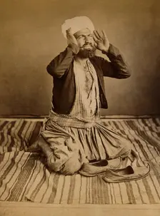 Singapore: a Mohammedan praying, c1880. Creator: John Edmund Taylor
