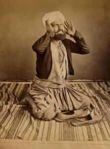 Singapore: a Mohammedan praying, c1880. Creator: John Edmund Taylor