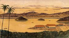 Singapore: a view across part of Blakang Mati Island, 1880. Creator: John Edmund Taylor