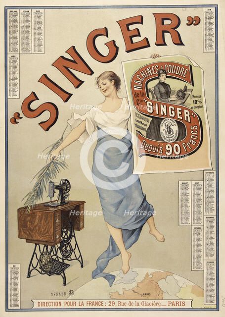 Singer Machines , 1891. Creator: Anonymous.