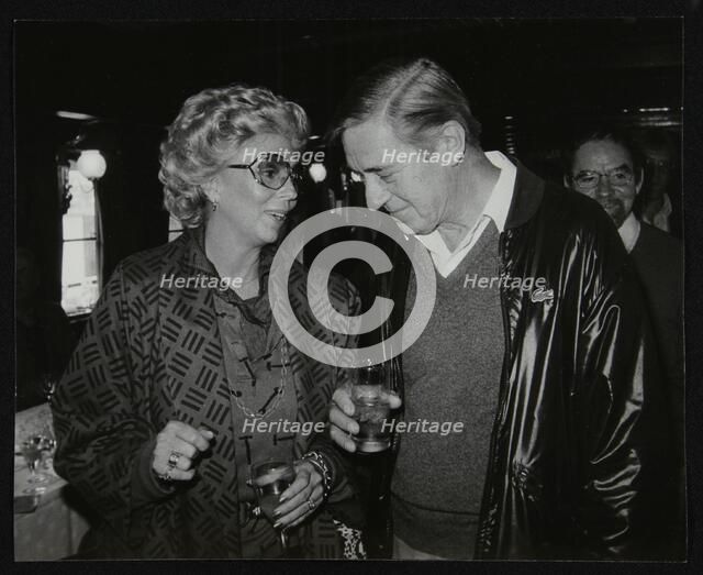 Singer Marian Montgomery and drummer Jack Parnell, London, 1984. Artist: Denis Williams