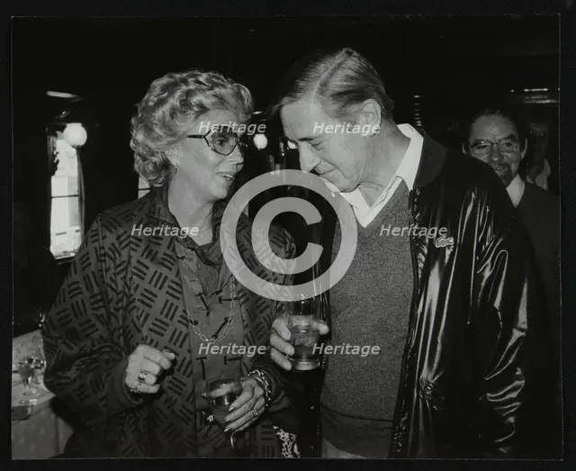 Singer Marian Montgomery and drummer Jack Parnell, London, 1984. Creator: Denis Williams.