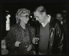 Singer Marian Montgomery and drummer Jack Parnell, London, 1984. Creator: Denis Williams