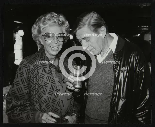 Singer Marian Montgomery and drummer Jack Parnell, London, 1984. Creator: Denis Williams.