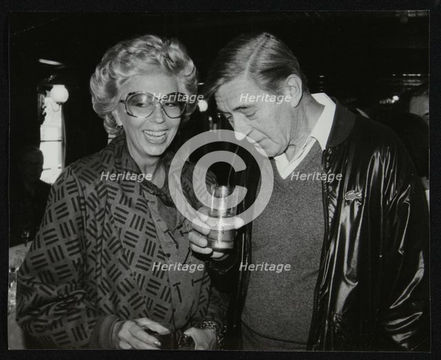 Singer Marian Montgomery and drummer Jack Parnell, London, 1984. Creator: Denis Williams.