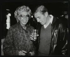 Singer Marian Montgomery and drummer Jack Parnell, London, 1984. Creator: Denis Williams
