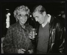 Singer Marian Montgomery and drummer Jack Parnell, London, 1984. Creator: Denis Williams