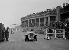 Singer of DE Harris competing in the Blackpool Rally, 1936. Artist: Bill Brunell