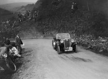 Singer of RS Davies competing in the MCC Edinburgh Trial, 1933. Artist: Bill Brunell