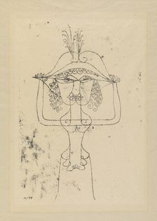Singer of the Comic Opera (Sängerin der komischen Oper), 1925. Creator: Klee, Paul (1879-1940)