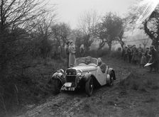 Singer open sports of WJD Richardson, Sunbac Colmore Trial, near Winchcombe, Gloucestershire, 1934. Artist: Bill Brunell