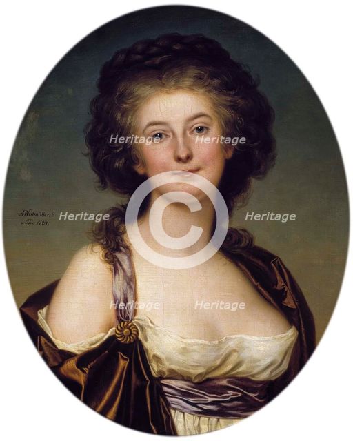 Singer and Actress Beata Charlotta Eckerman, 1784. Creator: Adolf Ulric Wertmüller.