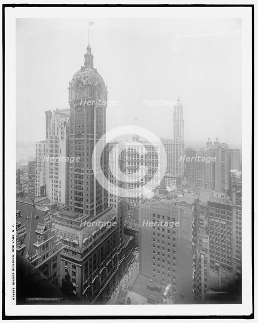 Singer Building, New York, N.Y., c.between 1910 and 1920. Creator: Unknown.