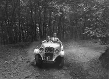 Singer competing in the B&HMC Brighton-Beer Trial, Fingle Bridge Hill, Devon, 1934. Artist: Bill Brunell