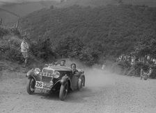 Singer competing in the Barnstaple Trial, c1935. Artist: Bill Brunell