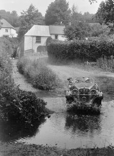 Singer competing in the B&HMC Brighton-Beer Trial, Windout Lane, near Dunsford, Devon, 1934. Artist: Bill Brunell