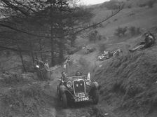 Singer competing in the MG Car Club Abingdon Trial/Rally, 1939. Artist: Bill Brunell