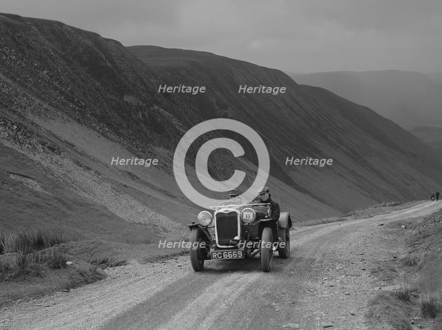 Singer competing in the MG Car Club Abingdon Trial/Rally, 1939. Artist: Bill Brunell.