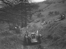 Singer competing in the MG Car Club Abingdon Trial/Rally, 1939. Artist: Bill Brunell