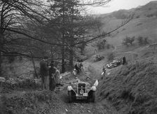 Singer competing in the MG Car Club Abingdon Trial/Rally, 1939. Artist: Bill Brunell