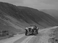 Singer competing in the MG Car Club Abingdon Trial/Rally, 1939. Artist: Bill Brunell
