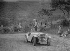 Singer competing in the Mid Surrey AC Barnstaple Trial, Beggars Roost, Devon, 1934. Artist: Bill Brunell