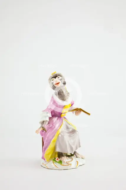 Singer for the Monkey Band, Meissen, c. 1765. Creators: Meissen Porcelain, Johann Joachim Kaendler.