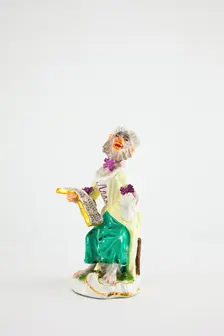 Singer for the Monkey Band, Meissen, c. 1765. Creators: Meissen Porcelain, Johann Joachim Kaendler