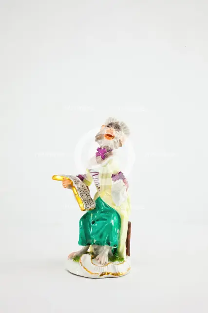 Singer for the Monkey Band, Meissen, c. 1765. Creators: Meissen Porcelain, Johann Joachim Kaendler.