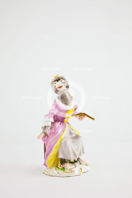 Singer for the Monkey Band, Meissen, c. 1765. Creators: Meissen Porcelain, Johann Joachim Kaendler.