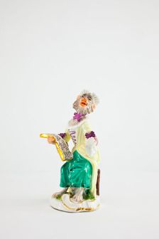 Singer for the Monkey Band, Meissen, c. 1765. Creators: Meissen Porcelain, Johann Joachim Kaendler