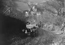 Singer Junior of RW Everard competing in the MCC Lands End Trial, Beggars Roost, Devon, 1929. Artist: Bill Brunell