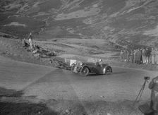 Singer Le Mans 2-seater competing in the RSAC Scottish Rally, Devil's Elbow, Glenshee, 1934. Artist: Bill Brunell