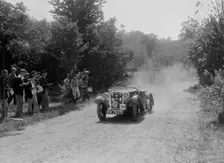 Singer Le Mans competing in the BOC Hill Climb, Chalfont St Peter, Buckinghamshire, 1932. Artist: Bill Brunell