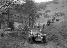 Singer Le Mans competing in the MG Car Club Abingdon Trial/Rally, 1939. Artist: Bill Brunell