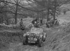 Singer Le Mans competing in the MG Car Club Abingdon Trial/Rally, 1939. Artist: Bill Brunell