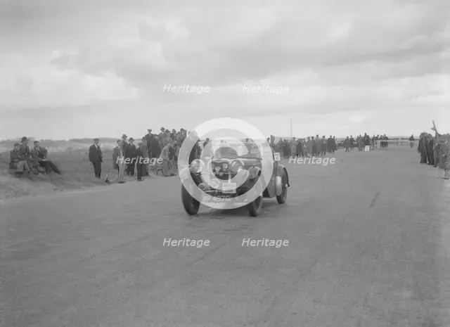 Singer Le Mans of Alf Langley competing in the RSAC Scottish Rally, 1934. Artist: Bill Brunell.