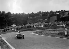 Singer Le Mans of Arthur W Jones racing at Crystal Palace, London, 1939. Artist: Bill Brunell
