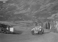 Singer Le Mans of Archie Langley at the RSAC Scottish Rally, Devil's Elbow, Glenshee, 1934. Artist: Bill Brunell