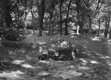 Singer taking part in the B&HMC Brighton-Beer Trial, Fingle Bridge Hill, Devon, 1934. Artist: Bill Brunell