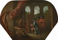 Singerie: The Painter, c. 1739. Creator: Christophe Huet