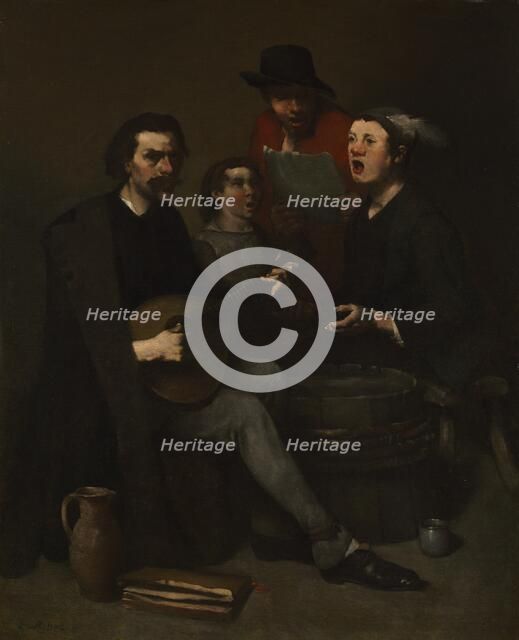 Singers, 1863-1868. Creator: Théodule Ribot (French, 1823-1891).