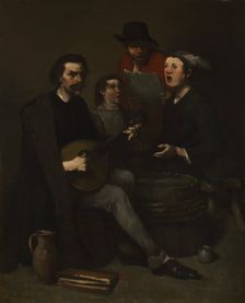 Singers, 1863-1868. Creator: Théodule Ribot (French, 1823-1891)